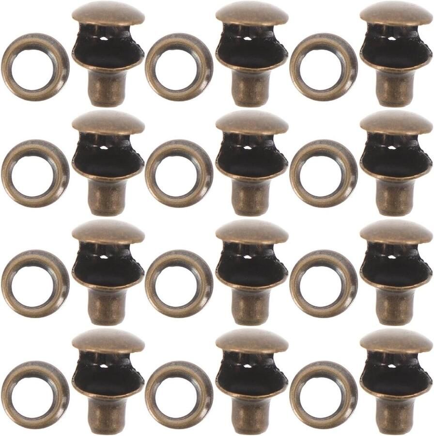 Schoen veterhaken Laars sluitingen Buitenactiviteiten reparatie Maximale sterkte 30 sets Goud