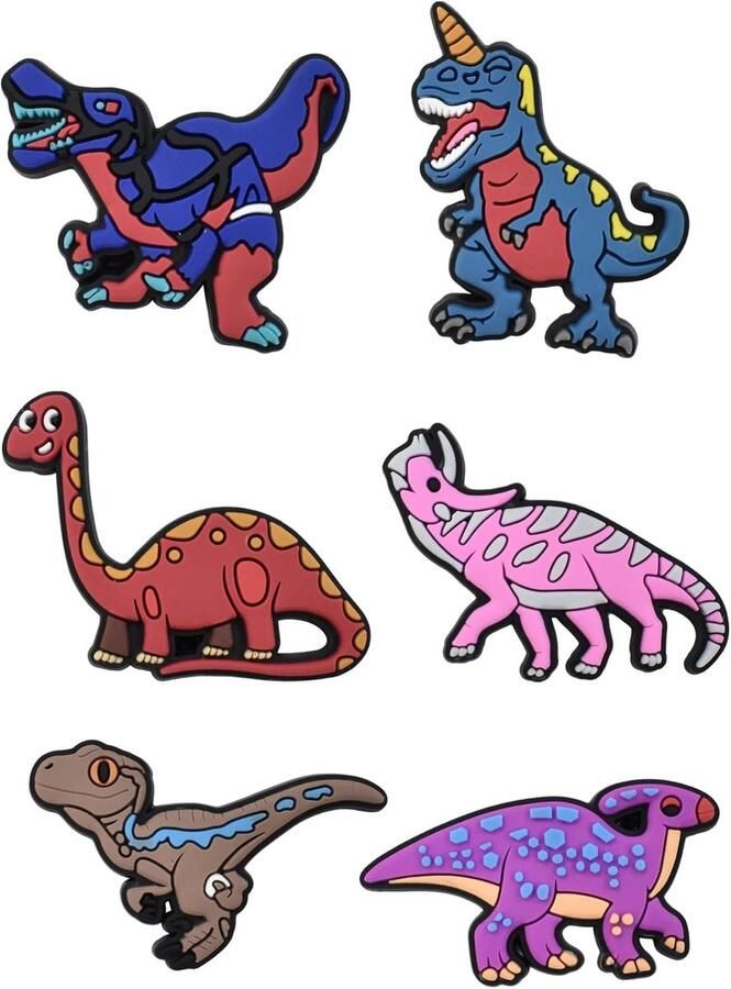 Schoenaccessoires dinosaurussen 25 stuks ABS decoraties voor clogs en sandalen Unisex Leuk voor kinderen SnelShoppen