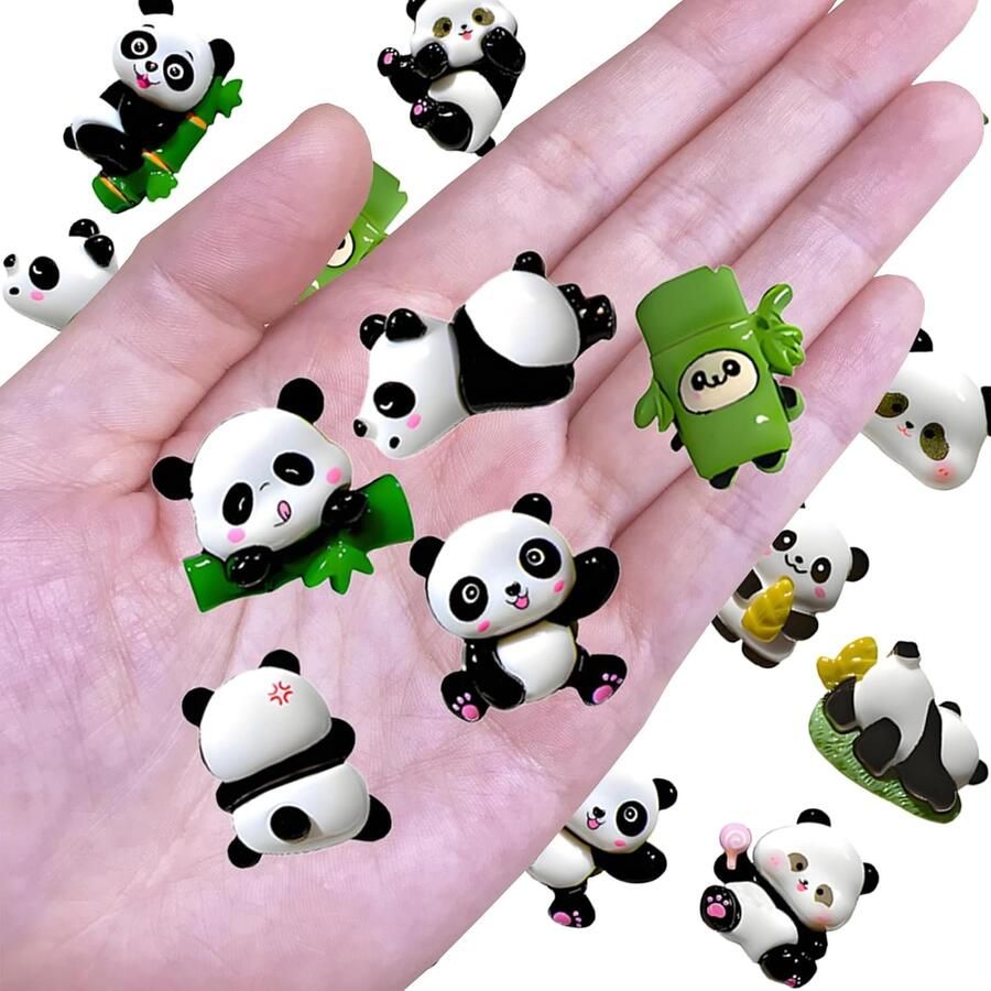 Schoenaccessoires panda 15 stuks schattige resin charmes perfect voor clogs en armbanden ShopVlot