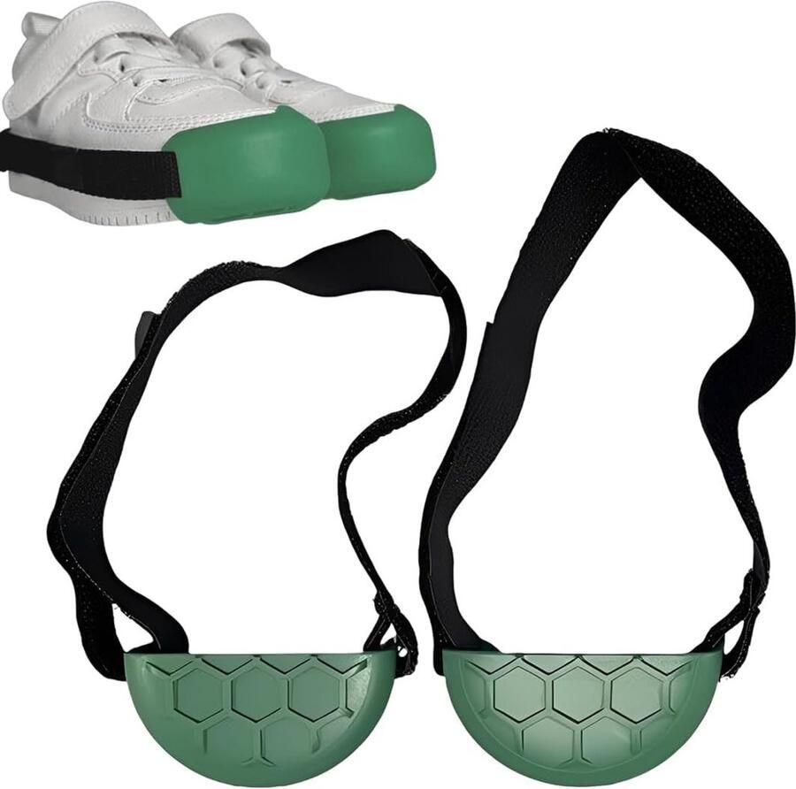 Schoenbeschermers voor kinderen 2 stuks bescher de teenkappen voor gymschoenen skateschoenen en sneakers (groen)