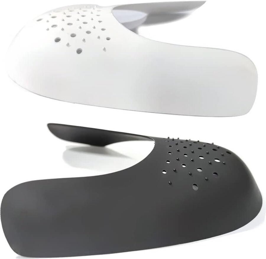 Schoenbeschermers voor Sneakers 4 Paar Anti-Wrinkle en Vouwbescherming voor Schoenen in Wit en Zwart Universele