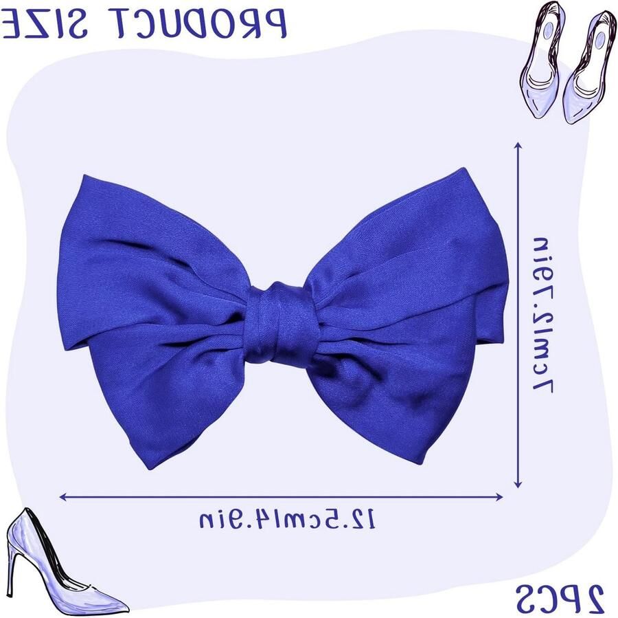 Schoenclips met Satijnen Strik 2 Stuks Afneembare Decoratieve Clips voor Hakken en Sandalen Perfect voor Bruiloften en Feestjes