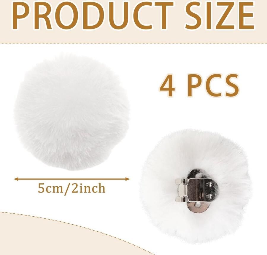 Schoenclips voor vrouwen met zachte pluche pompoms afneembare clips voor laarzen flats en accessoires perfect voor bruiloften en feesten