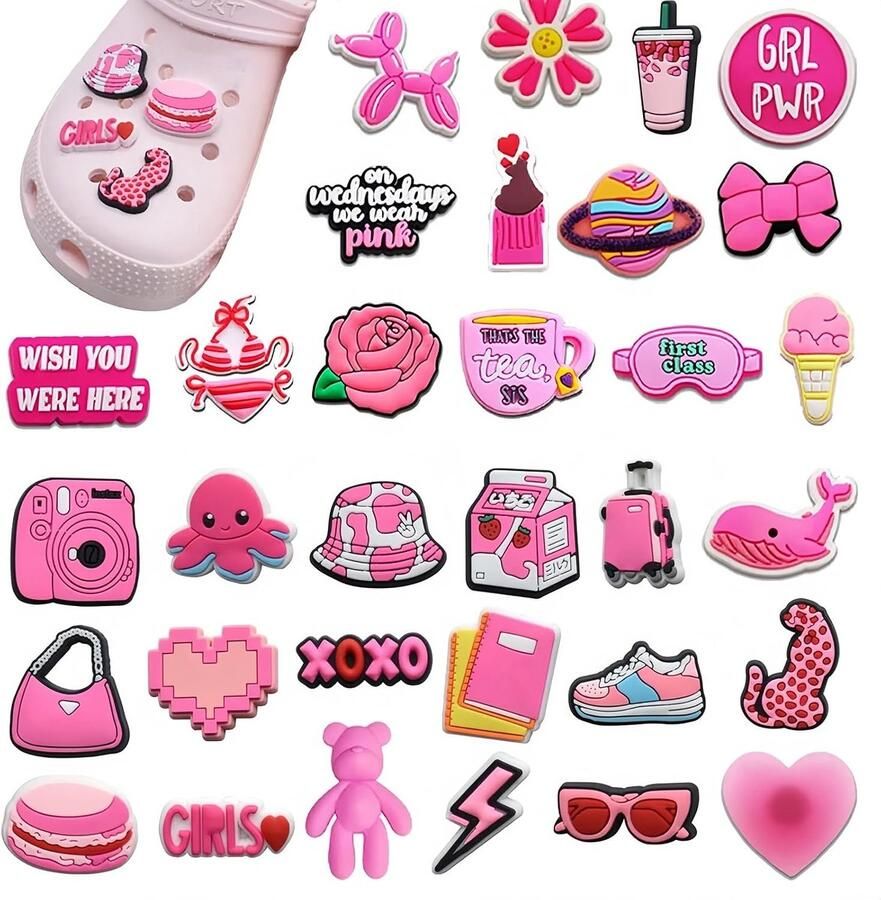 Schoenen Charms 36 Stuks Schattige Anime PVC DIY Schoenhangers voor Klompen en Sneakers Creëer Jouw Eigen Stijl ShopVlot