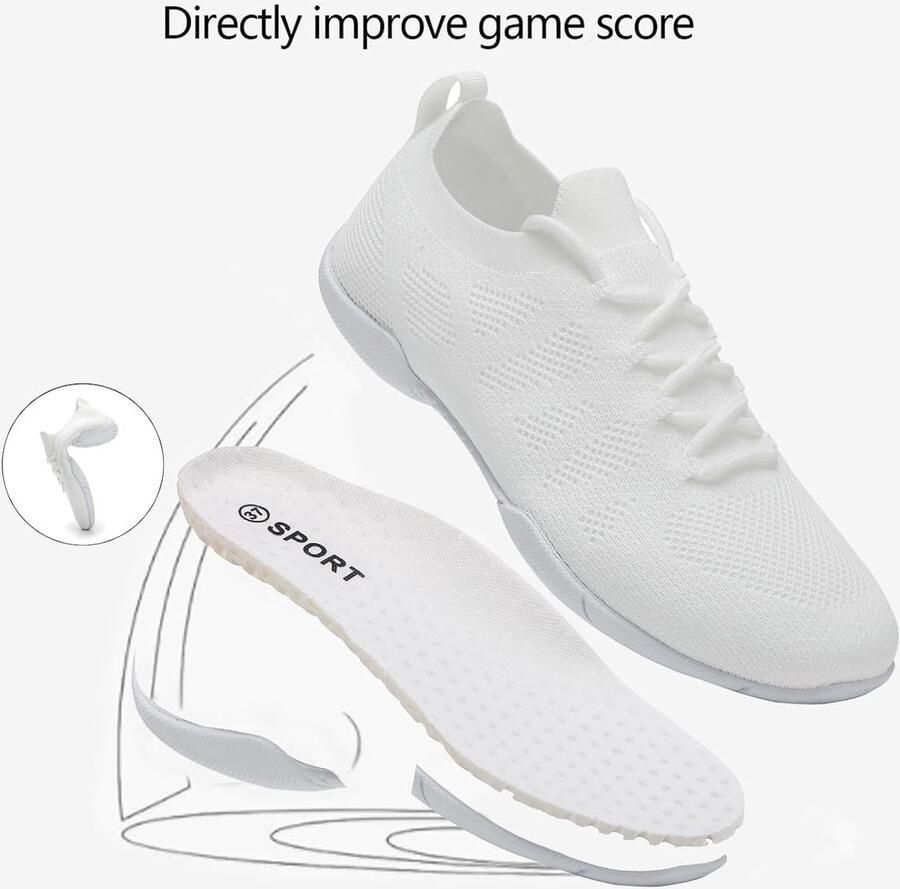 Schoenen Dames Cheerleading Schoenen Meisjes Dansen Cheer Gymschoenen Dans sneaker wit Jazz Yoga Training Aerobic Team Sport Veterschoenen