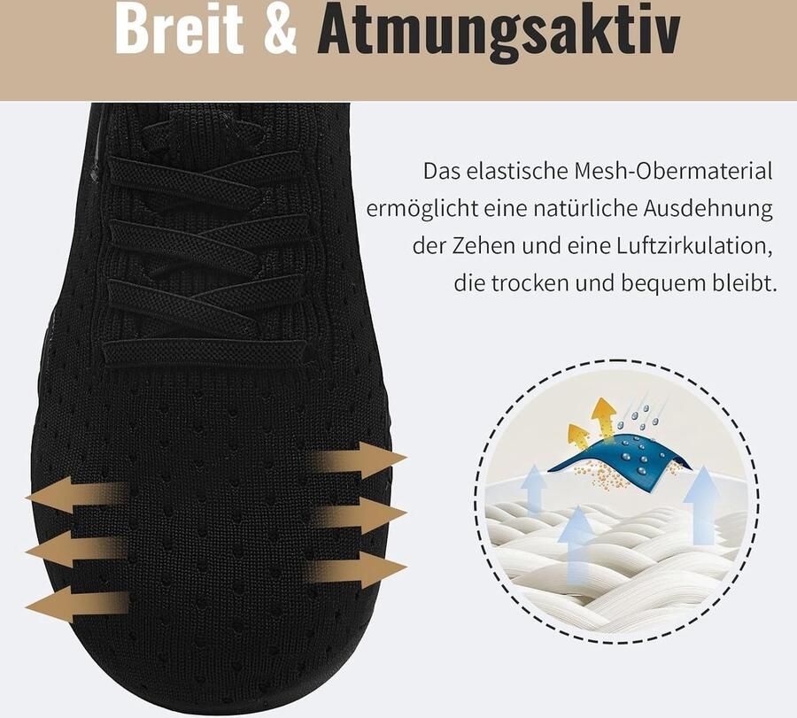 Schoenen Dames Zero-Drop Sneakers Minimalisme damesschoenen Hardloopschoenen Ourdoor Lichtgewicht Sneakers Zacht
