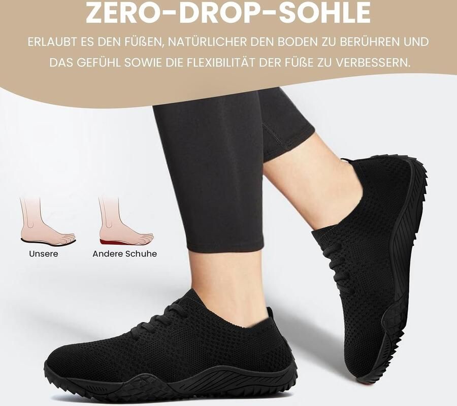 Schoenen Dames Zero-Drop Sneakers Minimalisme damesschoenen Hardloopschoenen Ourdoor Lichtgewicht Sneakers Zacht