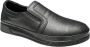 Merkloos Sans marque Schoenen Heren instapper schoenen Comfort schoenen 016 Leather Zwart - Thumbnail 1