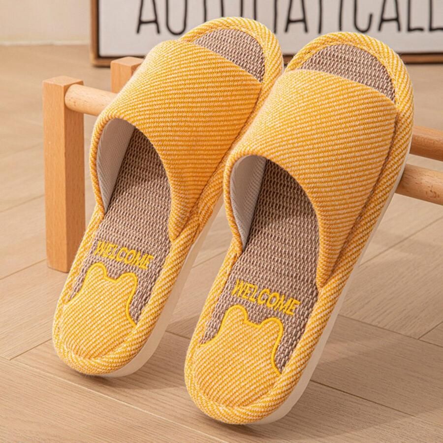 Schoenen met open ne ?? Valt klein uit M 42-43 (Geschikt voor 41-42) Slippers Huisschoenen Slippers met platte zool Casual slippers Schoeisel voor binnenshuis Geschikt voor dames gebruik binnen en buiten woonkamers enz