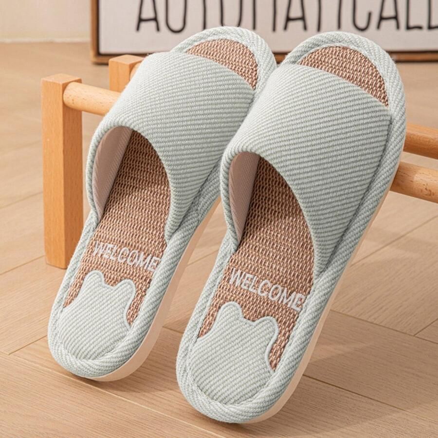 Schoenen met open ne ?? Valt klein uit M 42-43 (Geschikt voor 41-42) Slippers Huisschoenen Slippers met platte zool Casual slippers Schoeisel voor binnenshuis Geschikt voor dames gebruik binnen en buiten woonkamers enz
