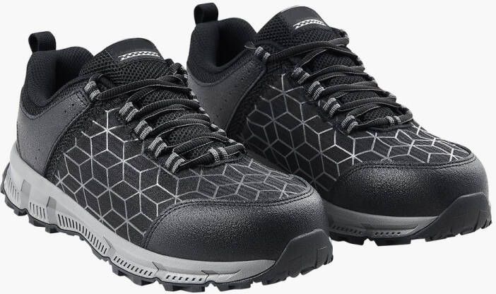 Schoenen met Stalen Neus voor Heren US Sportieve Werkschoen met Gewatteerde Neus voor Heren Onverwoestbare Veiligheidssneakers Lichtgewicht Ademende Werkschoenen