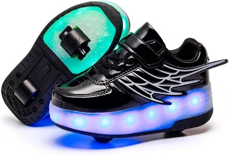 Schoenen met Wielen en LED Verlichting Oplaadbare Skate Schoenen voor Kinderen