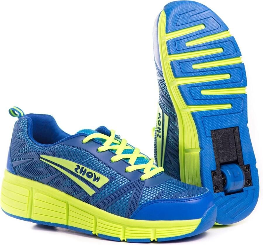 Schoenen met Wielen Roller Shoes Actieve Beweging Automatisch Intrekbaar Standaard Maat Zwart