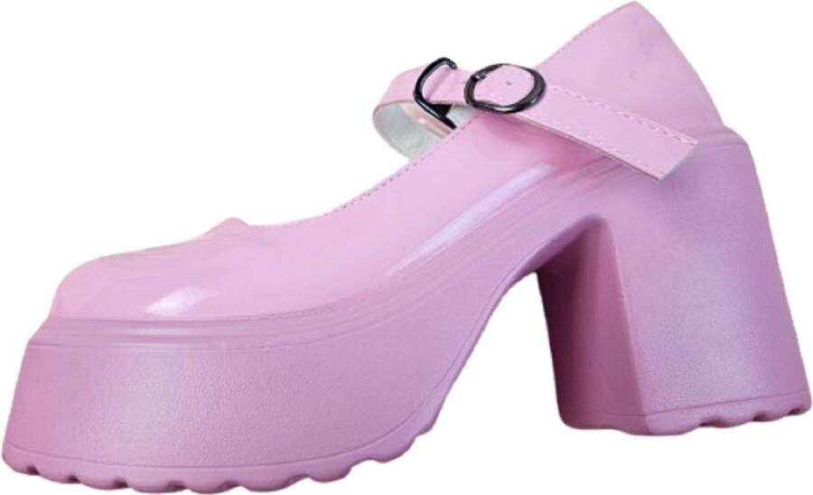 Schoenen Roze sandalen Gothic hoge platform hakken pumps