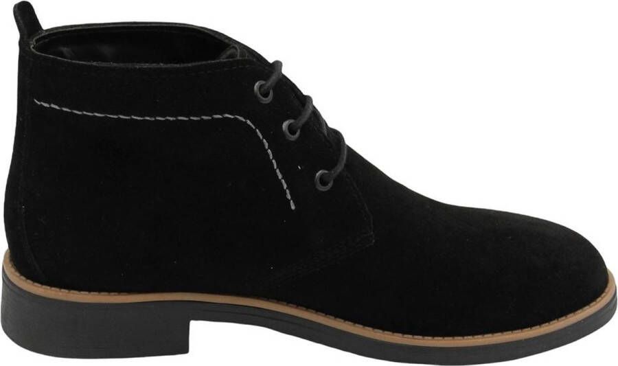 Online Express Schoenen Veterschoenen Herenschoenen Desert boot Stijlvolle Licht gevoerde mannen laarzen 1025 Suède leer Zwart - Foto 1