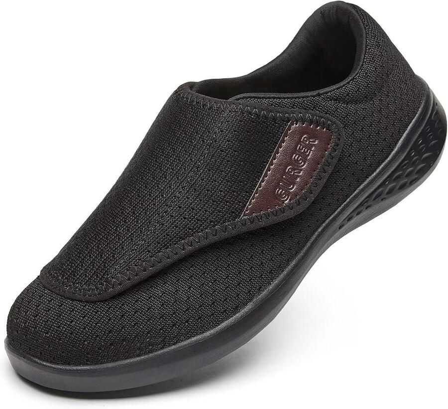 Schoenen voor en gezwollen orthopedische pantoffels lichte brede wandelschoenen