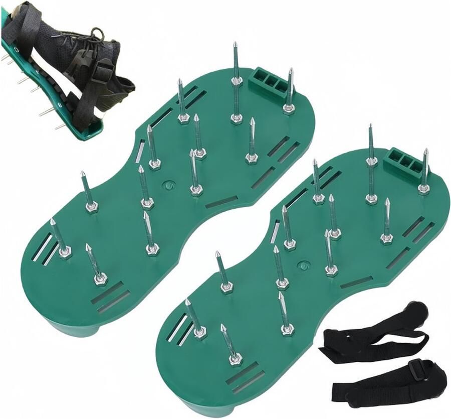 Schoenen voor gazonbeluchting voor het effectief beluchten van gazongrond één maat past iedereen stevige sandalen met spikes schoenen voor tuin terras gras