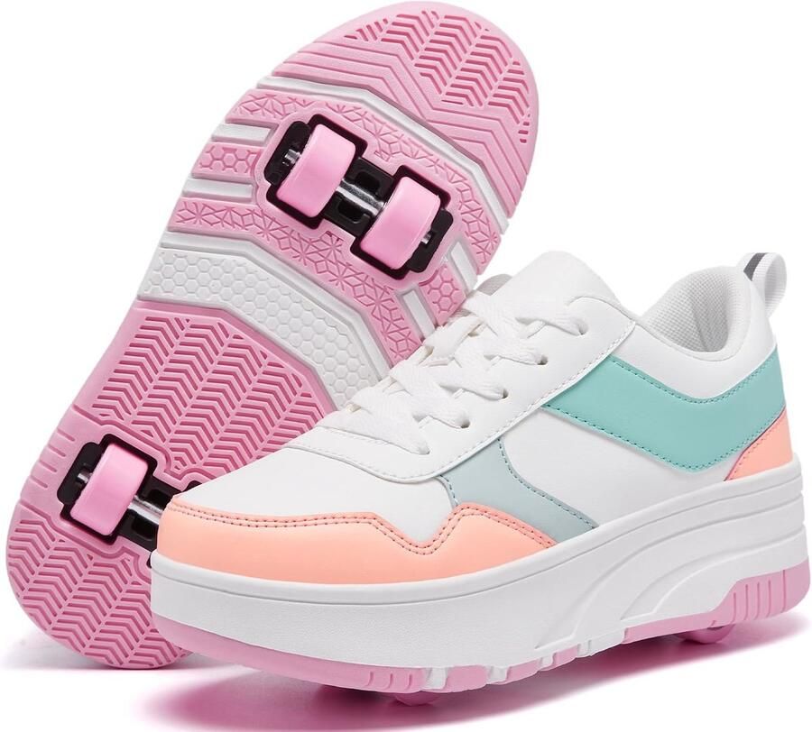 Schoenen voor kinderen afneembare wielen mode sneakers