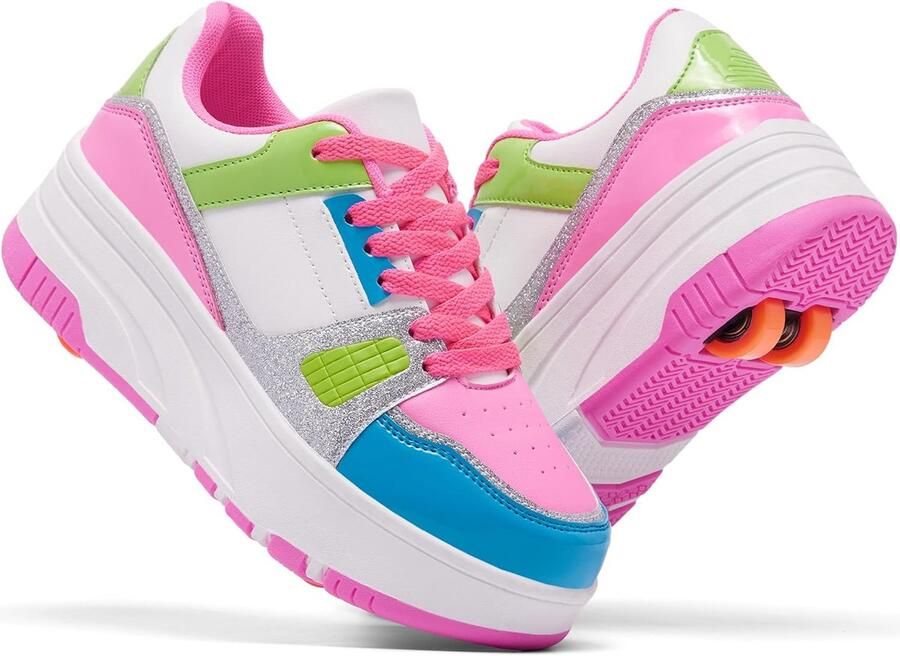 Schoenen voor kinderen afneembare wielen mode sneakers
