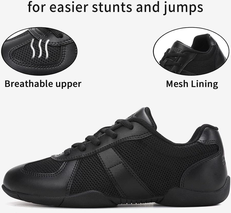 Schoenen voor meisjes cheerleaders danssneakers cheerschoenen dames turnschoenen dans tennissneakers flexibel yoga fitness gymnastiek training schoenen