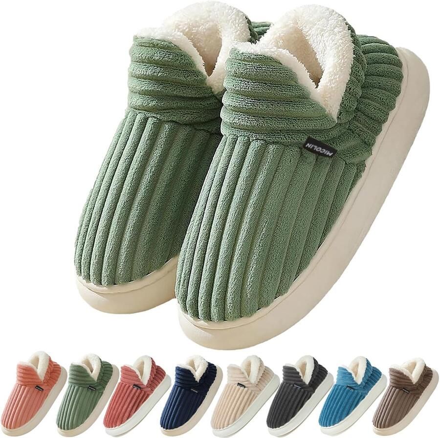 Schoenen Winter Warm Slippers Comfortabel Gesloten Schuim Geheugen Anti-slippers binnen en buiten