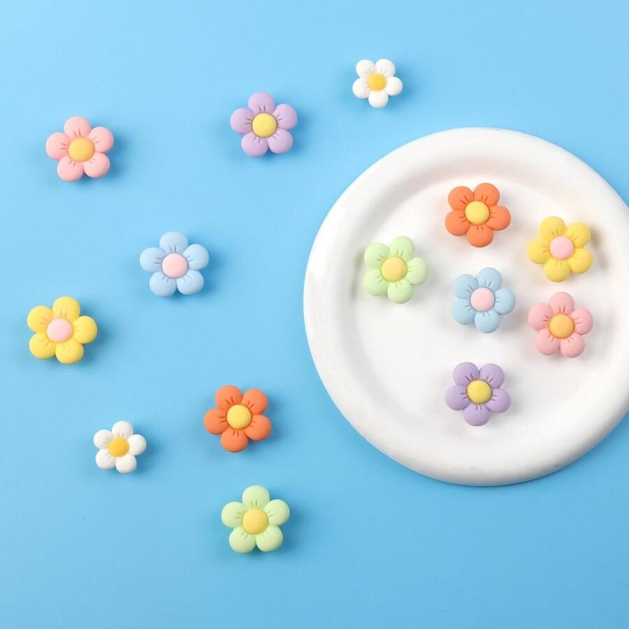 Schoenenbedels bloem 14 stuks schattige daisy decoratie accessoires voor klompen ShopVlot