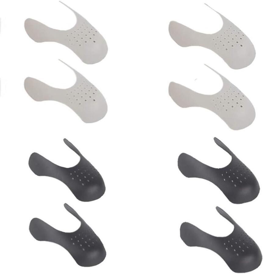 Schoenenbescherming voor Sneakers en Sportschoenen Anti-kreuk Vouwbare Toe Box Verbeter de Pasvorm en Voorkom Vouwen Set van 4 Paar