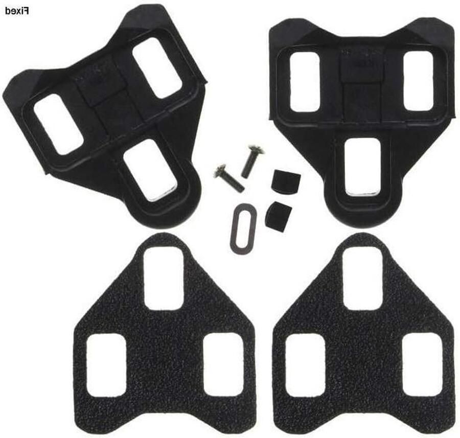 Schoenenplatenset Cleat Set Fietsen Verstelbaar 8 x 5 x Grijs