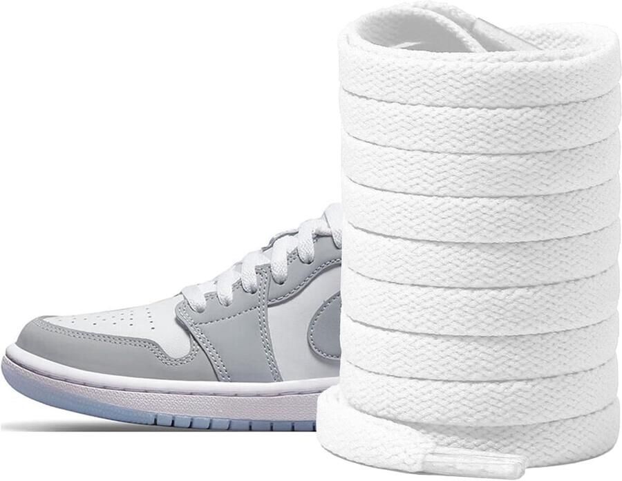 Schoenenveters 8mm Zachte Katoenen Veters Ideaal voor Sneakers en Sportschoenen SnelShoppen