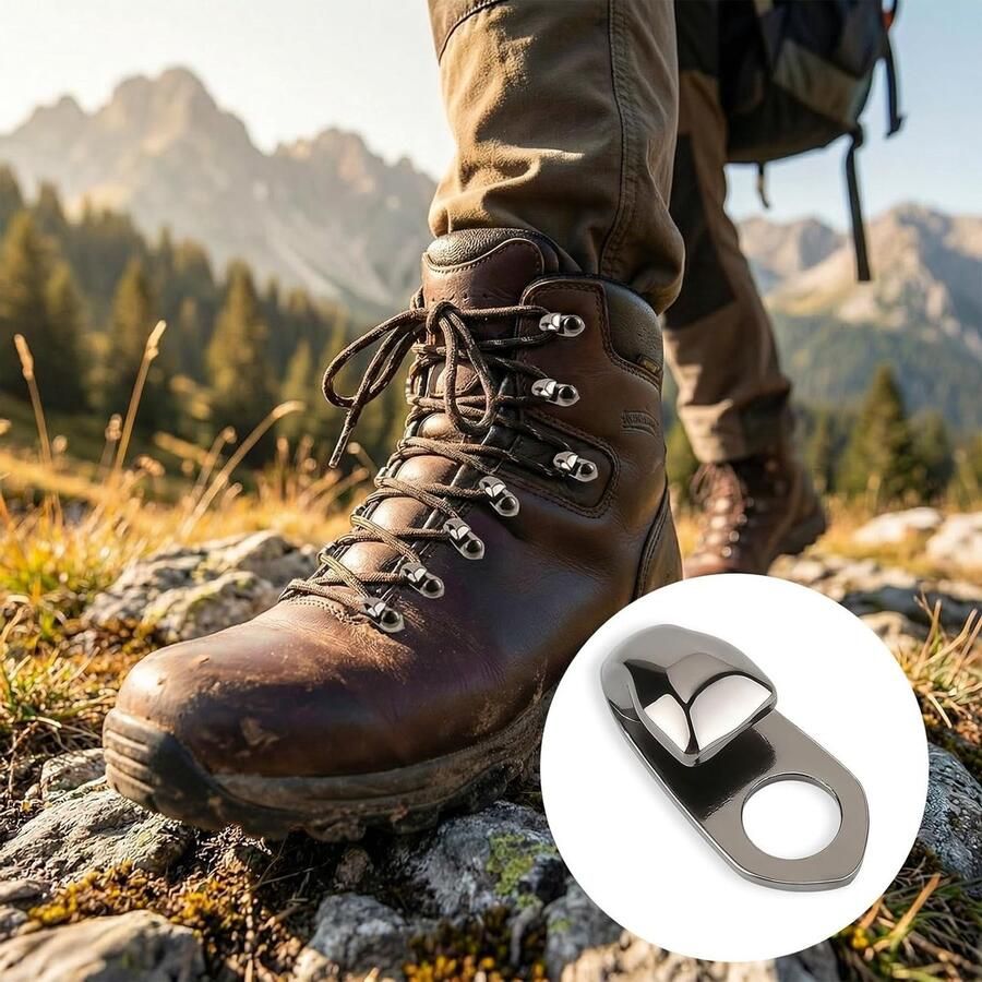 Schoenhaken en Lussen voor Klim- en Wandelschoenen 20 Stuks voor Buitenactiviteiten en DIY Reparaties