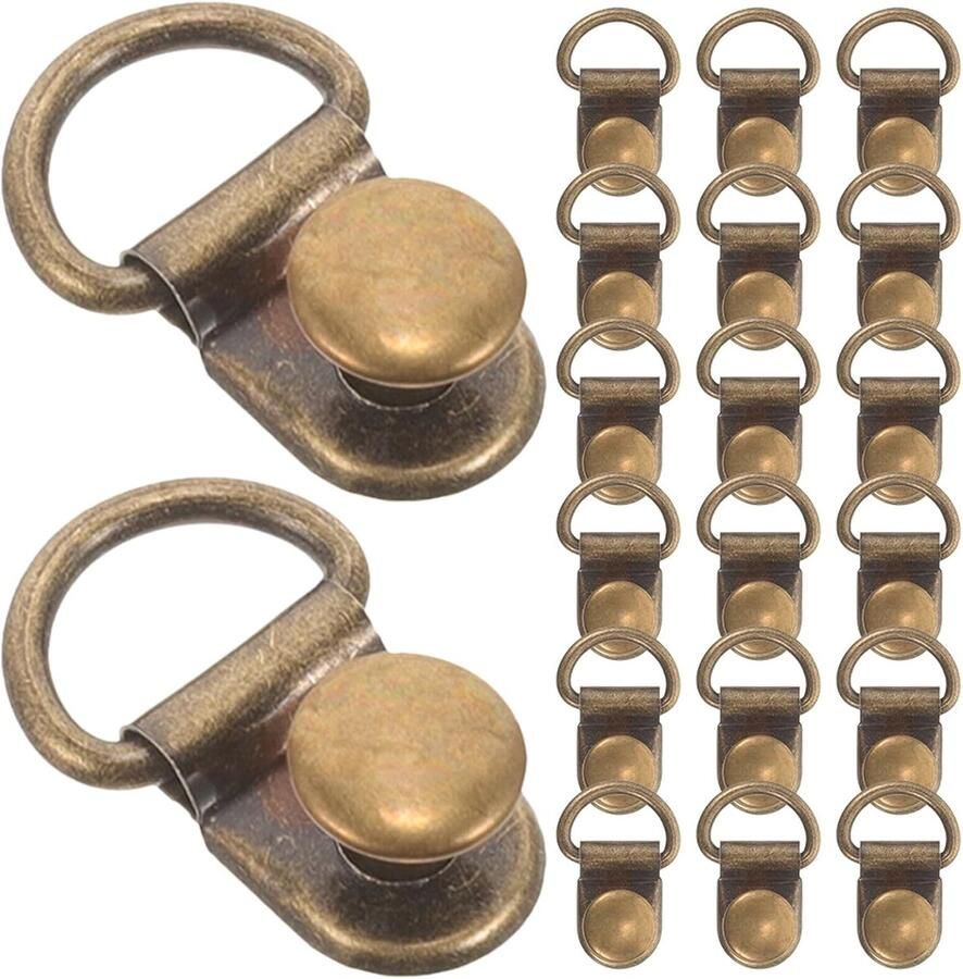 Schoenhaken Laarzen Vetergespen Set Outdoor Reparatie Roestvrij Staal 50 Stuks Goud