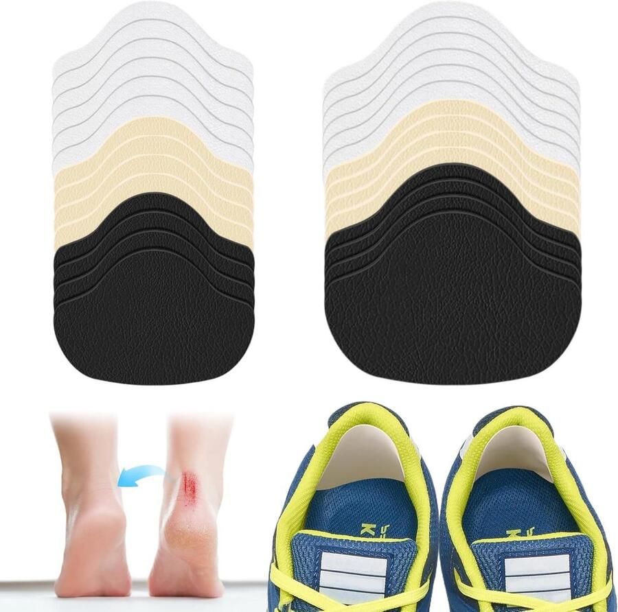 Schoenhielreparatie: 14 paar hielkussens reparatiepatches voor sneakers en leren schoenen zelfklevende hielpads voor optimale bescherming