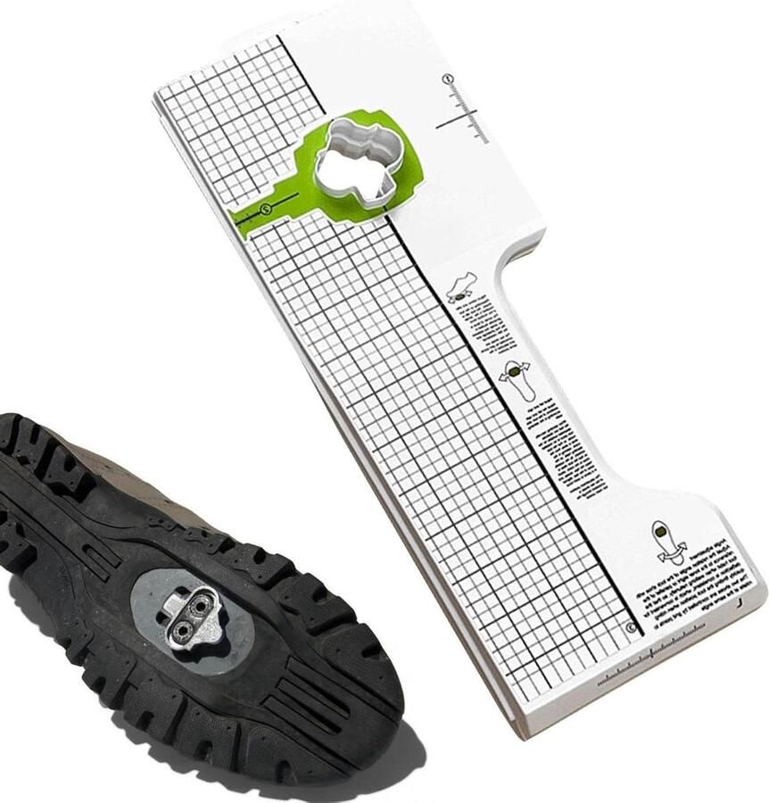Schoenplaat Verstel Tool Fiets Schoenplaat Fietsprestatie Verbeteren Ergonomisch Ontwerp 110x290mm Zwart