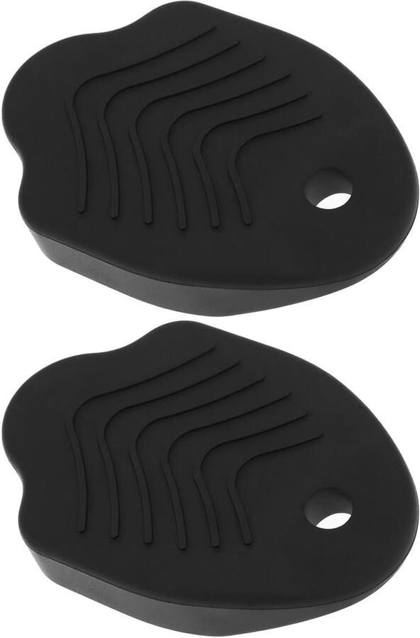 Schoenplaatjes Covers Pedaal Beschermers Fietsen Antislip Textuur 59x40mm Zwart