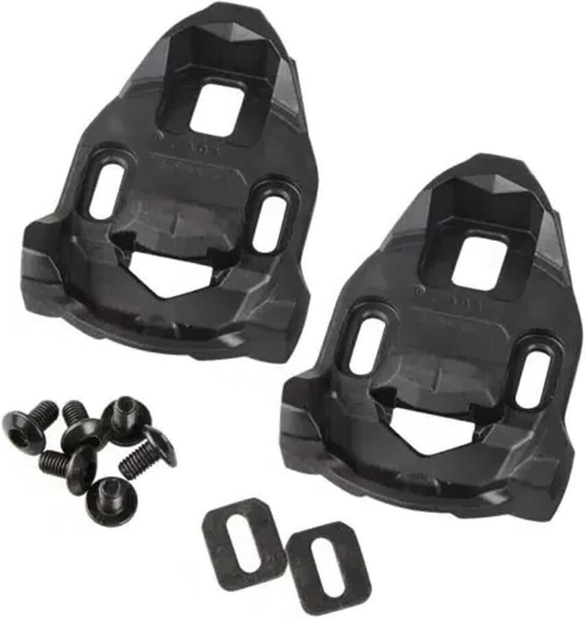 Schoenplaatjes Set Fiets Pedalen Racefietsen Onderdelen Anti-Slip Stabiliteit 1 Paar Zwart
