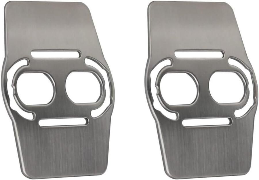 Schoenplaatjes Shims Cleat Shims Mountainbiken Ultralicht Ti Legering 3.8 x Zilver