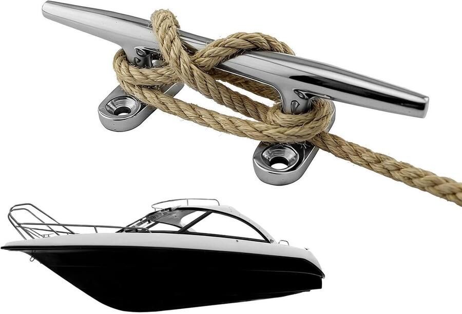 Schoenplaatjes Touwhouders Boot aanmeren Marinekwaliteit RVS Zilverkleurig
