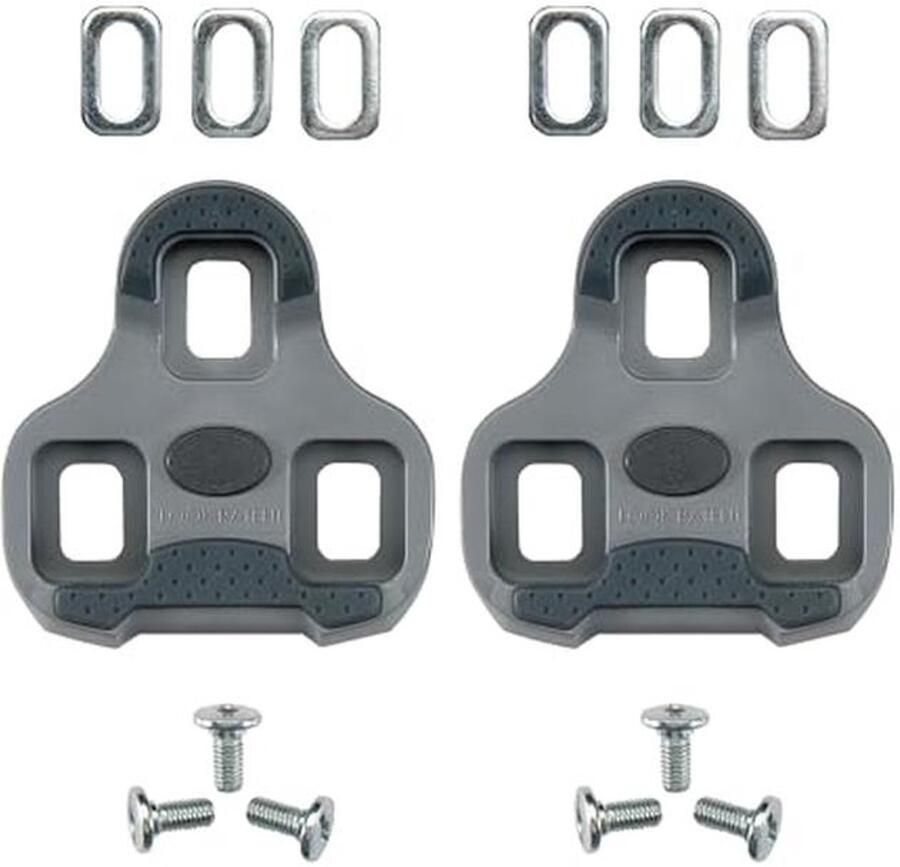 Fietsschoenplaatjes Schoenplaatjes Fietsen Anti-slip zool 10 x Grijs