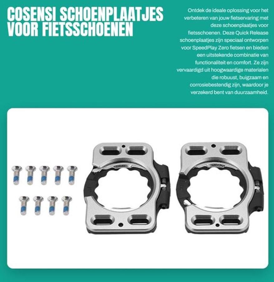 Schoenplaatjes voor fietsschoenen Quick Release Comfortabel lopen Adapter converter Beschermt noppen Geschikt voor SpeedPlay Zero