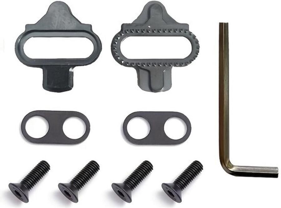 Schoenplaatset Antislip SPD Schoenplaatjes Lichtgewicht Hoogwaardige Materialen Geschikt voor Racefiets MTB Vermoeidheid Verminderen Fietsschoenen