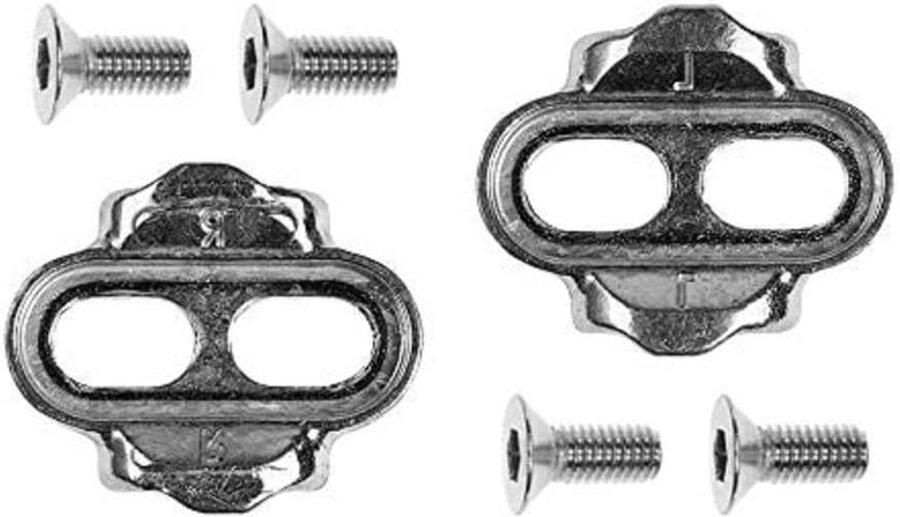 Schoenplaten Fietsplaatjes Mountainbiken Nul Bewegingsgraad One Size Goud