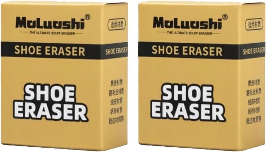 Schoenreiniger voor Sneakers en Leren Schoenen 2 Stuks Magic Rubber Waterloze Vlekkenverwijderaar Ideaal voor Suède en Nubuck Draagbare Schoonmaakoplossing