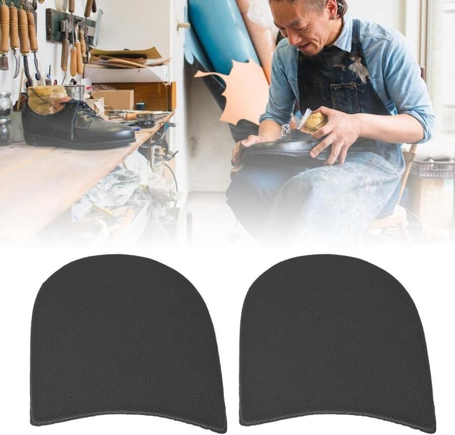 Schoenreparatie Natuurlijke rubberen hakken en halve zool Zwarte vervanging Leer reparatie Duurzaam en eenvoudig te gebruiken
