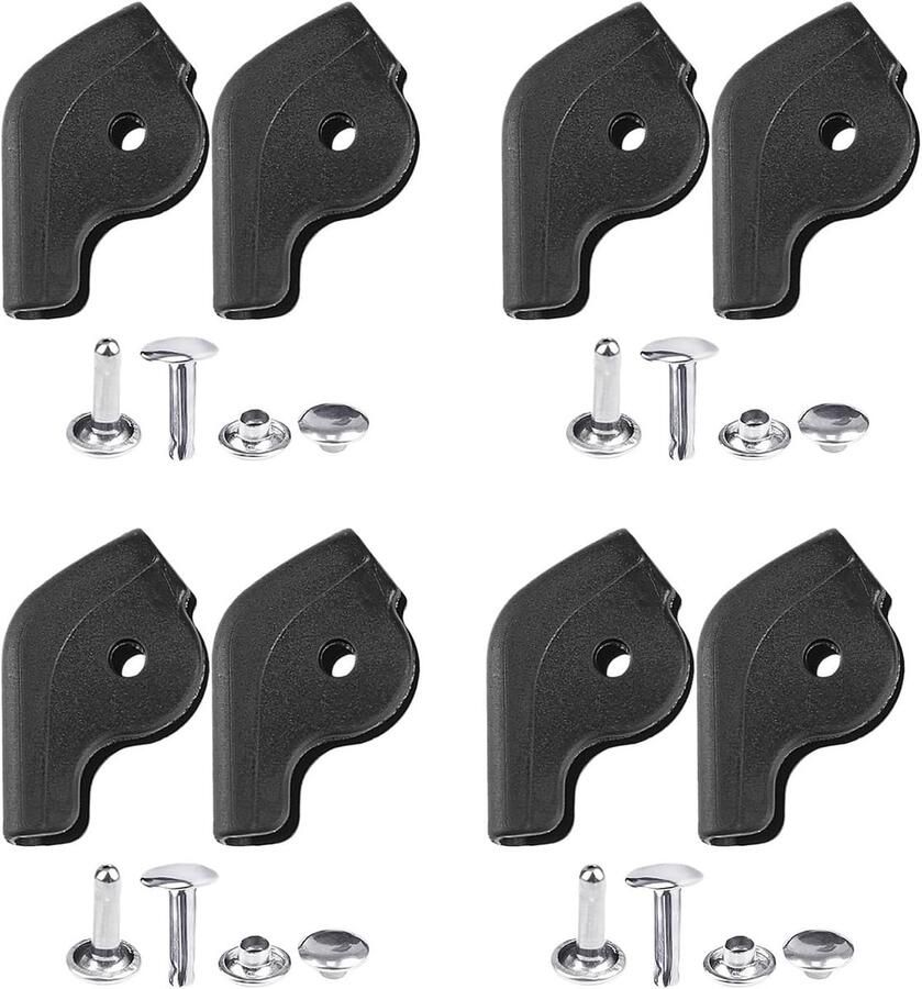 Schoenreparatiepad Veteroog reparatie Schoenen versterken Snelle installatie 4 paar Zilver