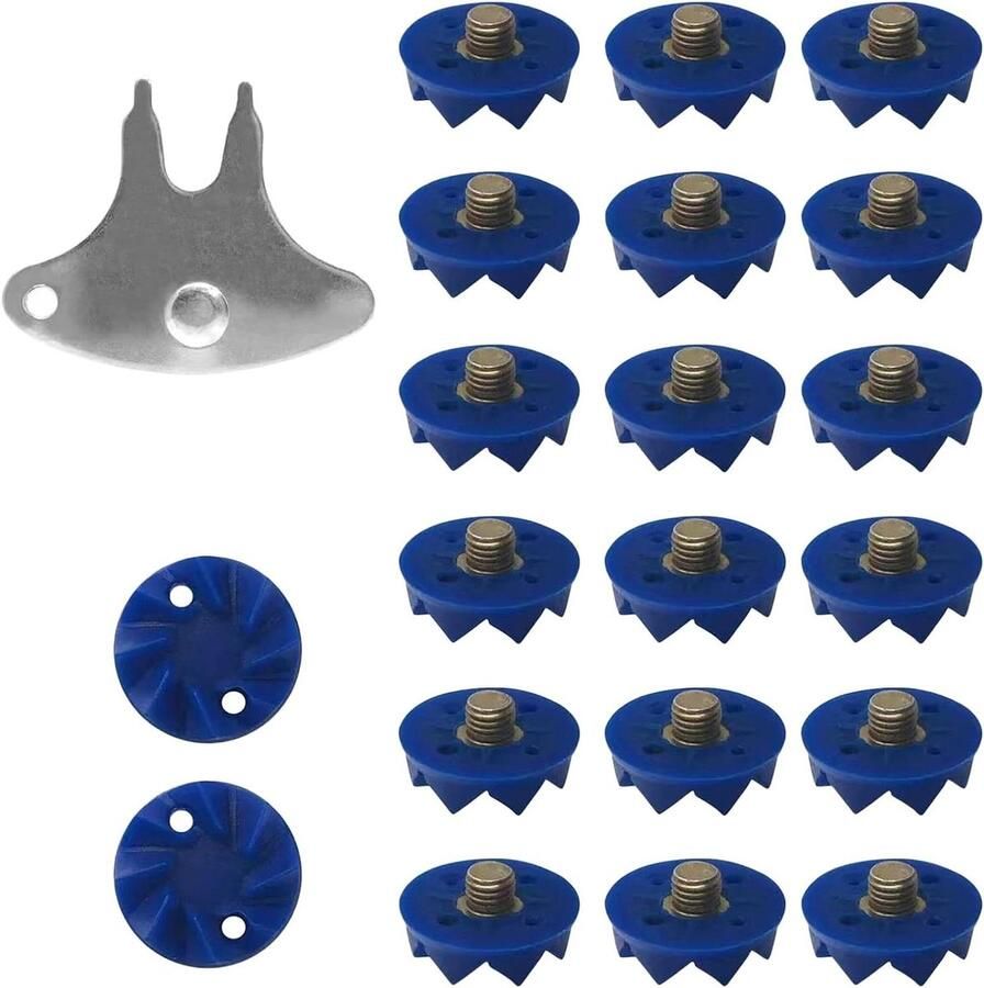 Schoenspikes set Antislip noppen Outdoor training Schokabsorberend ontwerp 20 stuks Blauw