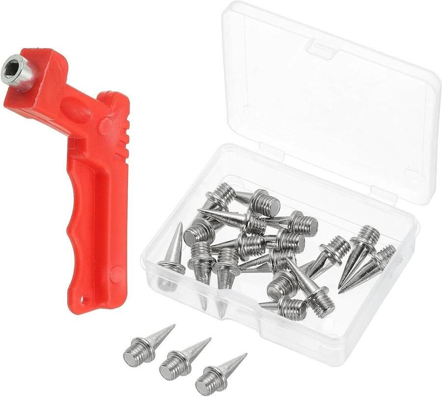 Schoenspikes Vervangende nagels Sport prestaties Stalen lange spikes 16 stuks Zilver