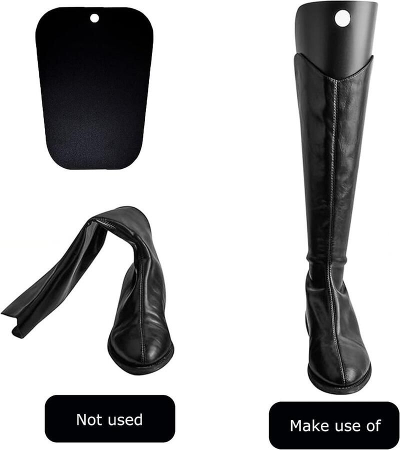 Schoenversterker voor en nen Bootshaper voor het Behouden van Vorm en Zorg Ideaal voor Hoge Laarzen en Schoenen Zwart X-Large