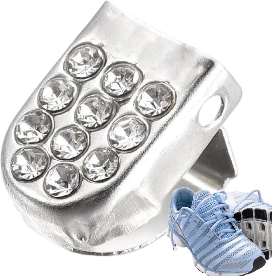 Schoenveter Gespen Elastische Vetersluiting Sport & Reizen Drukknop Mechanisme 1 x Zilver