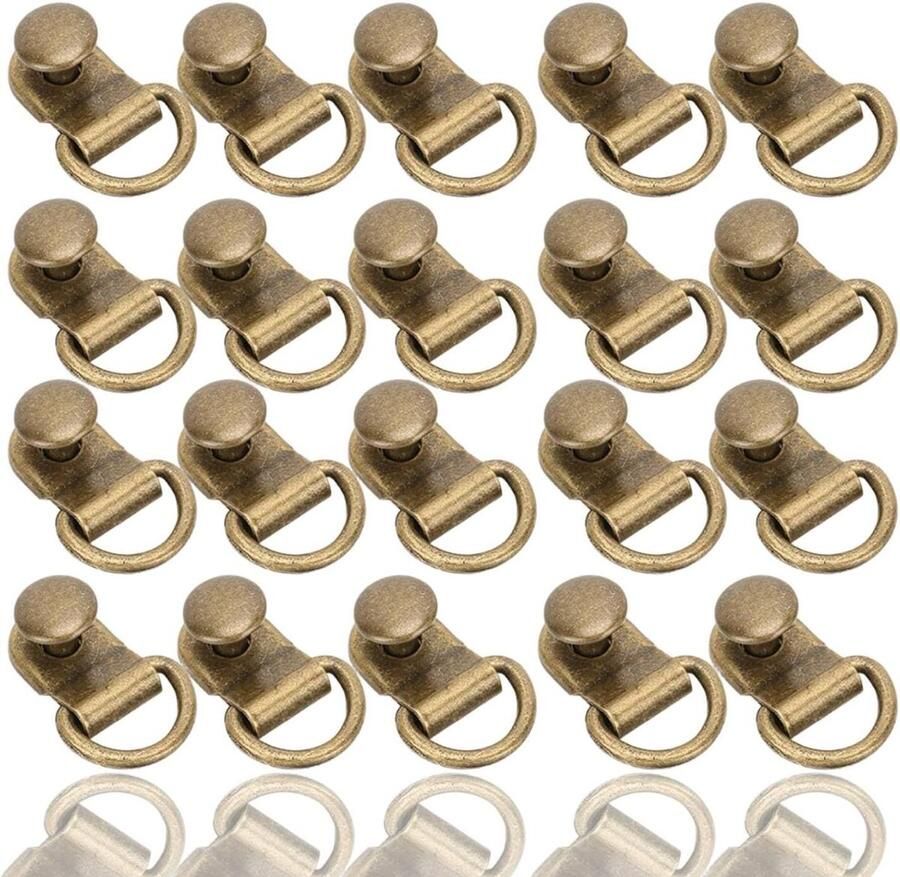 Schoenveterhaken Laarskanthaken D-ring Schoenen Repareren Messing Antiroest 9x14 Mm Messing