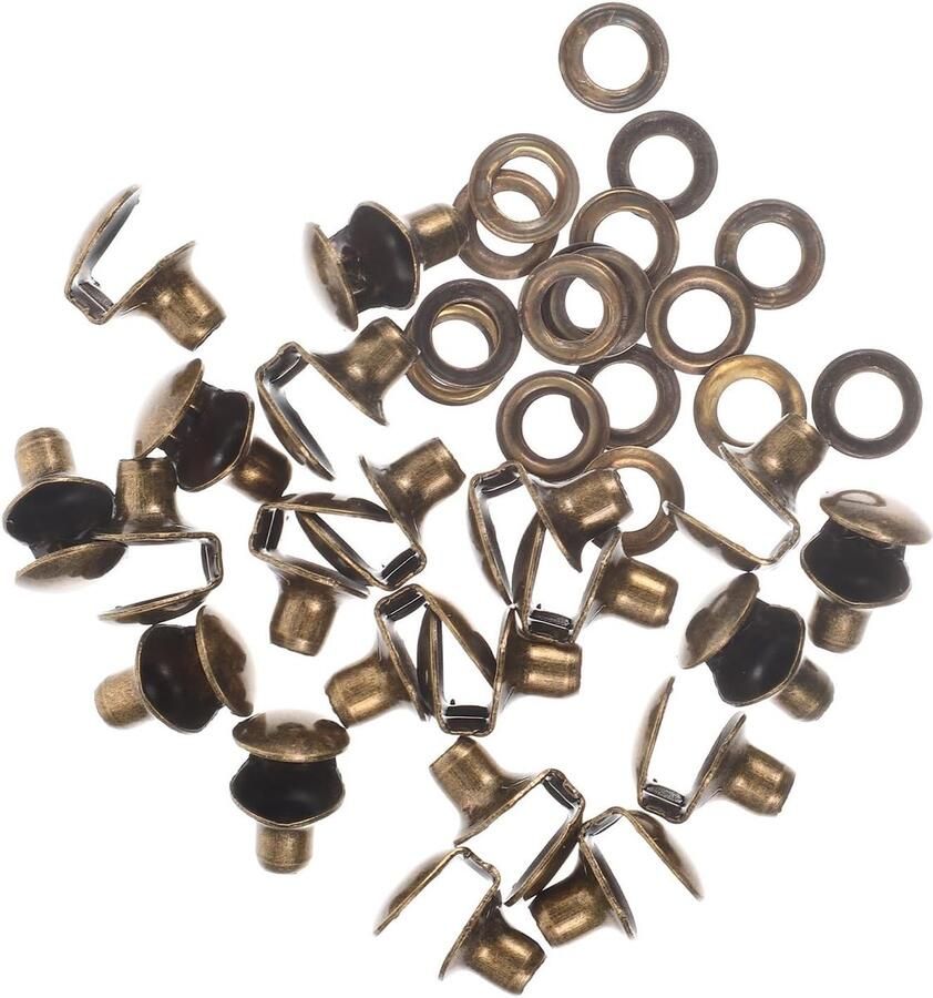 Schoenveterhaken Set DIY Gespen Schoenen Repareren Duurzaam Messing Materiaal 20 Stuks Goudkleurig
